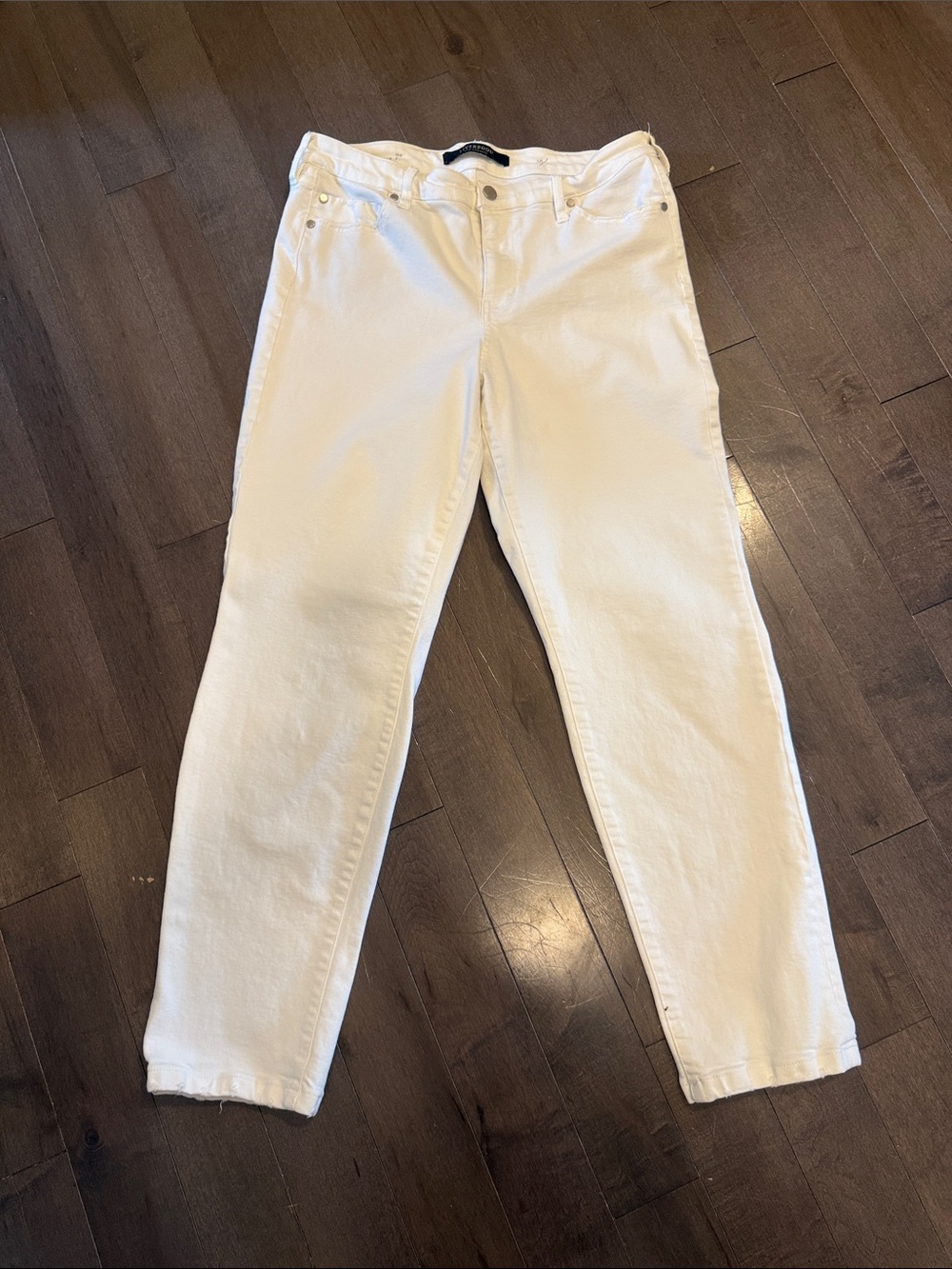 Liverpool White Straight Leg Women's Jeans